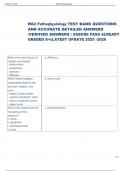 Exam &lpar;elaborations&rpar; WGU Pathophysiology 