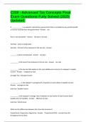C239 - Advanced Tax Concepts Final Exam Questions Fully Solved &lpar;2025&rpar; Updated&period;