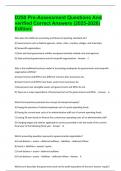 D250 Pre-Assessment Questions And verified Correct Answers &lpar;2025-2026&rpar; Edition&period; 