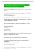 Tax Final Exam with Guaranteed Pass Solutions &lpar;2025-2026&rpar; Edition&period;