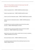 WGU C723 Quantitative Analysis for Businesses Exam 88 Questions with Verified Answers&comma;100&percnt;CORRECT