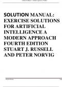SOLUTIONS & INSTRUCTOR MANUAL for Artificial Intelligence A Modern Approach&comma; 4th Edition&period;
