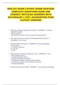 NUR 257 EXAM 2 STUDY GUIDE 2025&sol;2026  COMPLETE QUESTIONS BANK AND  CORRECT DETAILED ANSWERS WITH  RATIONALES &vert;&vert; 100&percnt; GUARANTEED PASS  <LATEST VERSION> 