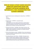 NUR 257 EXAM 3 STUDY GUIDE 2025&sol;2026  COMPLETE QUESTIONS BANK AND  CORRECT DETAILED ANSWERS WITH  RATIONALES &vert;&vert; 100&percnt; GUARANTEED PASS  <LATEST VERSION> 