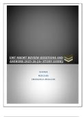 EMT NREMT REVIEW QUESTIONS AND ANSWERS 2025-26 &lpar;A&plus; STUDY GUIDE&rpar;