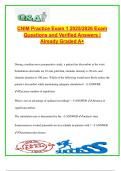 CNIM Practice Exam 1 &ndash; 2025&sol;2026 Certification Prep &vert; 200&plus; Realistic Questions & Verified Answers &vert; SSEPs&comma; BAEPs&comma; MEPs&comma; Neuroanatomy&comma; Safety & Instrumentation