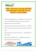 CNIM Electrode Concepts 2025&sol;2026 &ndash; 50&plus; Solved Questions & Answers &vert; Impedance&comma; Electrode Types&comma; Placement&comma; Polarization&comma; Salt Bridges&comma; CMRR