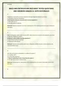MACS 609 CERTIFICATION 2025 MOST TESTED QUESTIONS AND ANSWERS GRADED A&plus; WITH RATIONALES