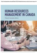 TEST BANK For Human Resources Management in Canada 15th Canadian Edition by Gary Dessler Chapters 1 - 17
