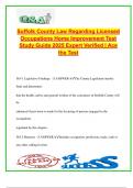 Suffolk County Home Improvement License Law Exam 2025&sol;2026 &ndash; 100&plus; Verified Q&A &vert; Licensing Rules&comma; Civil Penalties&comma; Contracts&comma; Consumer Protection&comma; Definitions & Legal Duties
