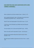 SCW WRITTEN TEST 2025 QUESTIONS WITH 100&percnt; CORRECT ANSWERS&excl;&excl;