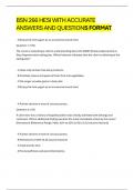 BSN 266 HESI WITH ACCURATE ANSWERS AND QUESTIONS FORMAT 