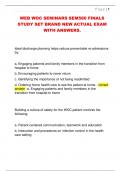 WEB WOC SEMINARS SEM580 FINALS  STUDY SET BRAND NEW ACTUAL EXAM  WITH ANSWERS&period;