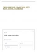 NURS 3510 WEEK 2 QUESTIONS WITH 100&percnt; SOLVED SOLUTIONS&excl;&excl;