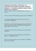 WORKDAY PRO PAYROLL EXAM 2025 &vert; ALL QUESTIONS AND CORRECT ANSWERS &vert; ALREADY GRADED A&plus; &vert; VERIFIED ANSWERS &vert; NEWEST EXAM &lpar;BRAND NEW VERSION&excl;&rpar;