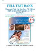 Test Bank for Maternal Child Nursing Care 7th Edition by Perry&comma; Hockenberry&comma; Cashion&comma; Alden&comma; Olshansky&comma; and Lowdermild- Comprehensive Exam Questions and Answers&comma;latest 2025