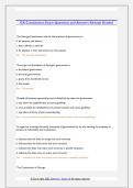 GA Constitution Exam Questions and Answers Already Graded 