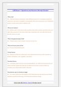 LEB Exam 1 Questions and Answers Already Graded 