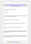 Long Term Care and Administration Exam 1 Review Questions and  Answers Already Graded 