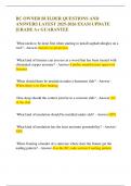 BC OWNER BUILDER QUESTIONS AND ANSWERS LATEST 2025-2026 EXAM UPDATE &vert;GRADE A&plus; GUARANTEE