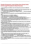 Florida Chiropractic Laws & Rules Exam Study Guide Civil & Legal Principles for Board Success&period;pdf