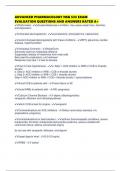 ADVANCED PHARMACOLOGY NSG 533 EXAM EVALUATION QUESTIONS AND ANSWERS RATED A&plus;