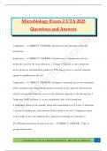 Microbiology Exam 2 UTA 2025 Questions and Answers