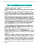 TOEFL IBT 66 QUESTION with answers