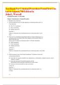 Criminal Procedure 7th Edition by Worrall &ndash; Test Bank & Solution Manual &lpar;Chapter Summaries & Q&A&rpar;