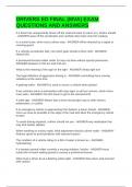 DRIVERS ED FINAL &lpar;MVA&rpar; EXAM QUESTIONS AND ANSWERS