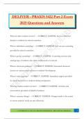 DELIVER - PRAXIS 5422 Part 2 Exam 2025 Questions and Answers