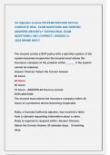 CA Adjusters License PSI EXAM 2025&sol;2026 ACTUAL  COMPLETE REAL  EXAM QUESTIONS AND VERIFIED   ANSWERS &vert;RECENTLY TESTING REAL EXAM                     QUESTIONS&vert; &lpar;100&percnt; CORRECT &rpar; GRADED A&plus;                                    &sol;2025 BRAND NEW&excl;&excl; 