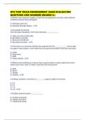 NYS TOW TRUCK ENDORSEMENT EXAM EVALUATION QUESTIONS AND ANSWERS GRADED A&plus;