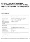 CSC Exam 3 &vert; EXAM QUESTIONS WITH COMPLETE SOLUTION&rpar; &lpar;MULTIPLE CHOICES&rpar; &lpar;A&plus; GRADED 100&percnt; VERIFIED&rpar; LATEST VERSION 2025&excl;&excl;