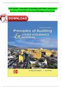 TEST BANK - Principles of Auditing and Other Assurance Services 22nd Edition by Ray Whittington&comma; Kurt Pany&vert; Complete Verified Chapter's Latest Newest Version