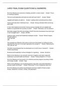 LHRD FINAL EXAM QUESTIONS & ANSWERS