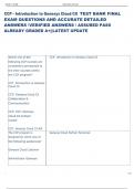 Exam &lpar;elaborations&rpar; CCP - Introduction to Genesys Cloud CX   