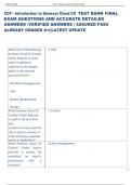 Exam &lpar;elaborations&rpar; CCP - Introduction to Genesys Cloud CX  