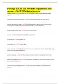 Portage BIOD 101 Module 1&comma;2&comma;3&comma;4 and 5 questions and answers 2025&sol;2026 latest update