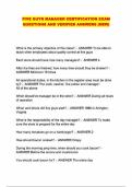 FIVE GUYS MANAGER CERTIFICATION EXAM QUESTIONS AND VERIFIED ANSWERS &lpar;NEW&rpar;
