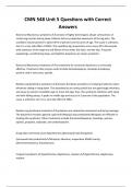 CMN 548 Unit 5 Questions with Correct  Answers