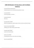 CMN 548 Module 2 SG Questions with Verifiable  Solutions 