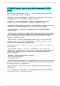 CS6400-Exam question with answers 100&percnt; pass