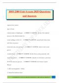BIO 2300 Bundled Exams &vert;Questions and Answers &vert;100&percnt; Pass