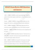GFACT Exam Review 2025 Questions and Answers