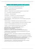 CHEM 2100 EXAM question with answers