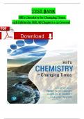 Test Bank Hill's Chemistry for Changing Times 15th Edition &lpar; John Hill&rpar;&comma; All Chapter 1 - 21 Complete Latest Newest Version Instant Download as a PDF