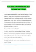 CPR YMCA Training Exam 2026 Questions and Answers