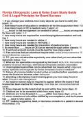 Florida Chiropractic Laws & Rules Exam Study Guide Civil & Legal Principles for Board Success&period;pdf