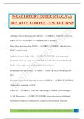 NCAC I STUDY GUIDE &lpar;CSAC&comma; VA&rpar; 2025 WITH COMPLETE SOLUTIONS